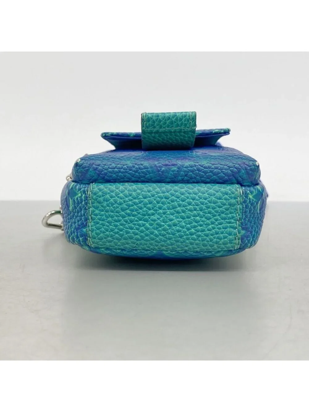 Louis Vuitton Shoulder Bag Taurillon Illusion Double Pouch Blue Vert
